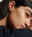Bucherer Fine Jewellery Classics 18kt white gold hoop earrings with sapphires and diamonds