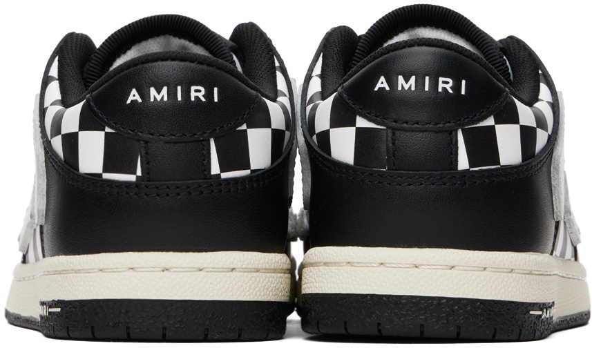 スニーカー Amiri Skel Top Low Black White Plaid Sneaker AMIRI Skel Top Low Black/White Plaid Sneaker | TheDoubleF