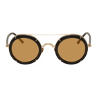 Matsuda Black and Gold M3080 Sunglasses