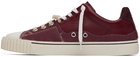 Maison Margiela Burgundy Paneled Sneakers