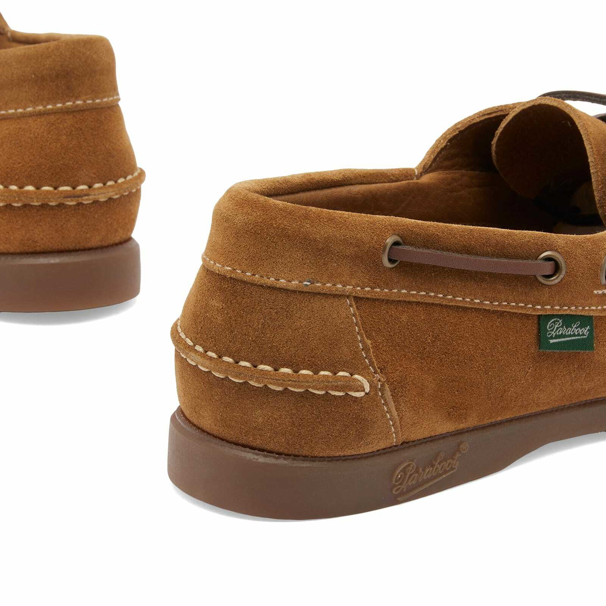 Paraboot Women's Barth Velvet Boat Shoe in Fawn