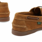 Paraboot Women's Barth Velvet Boat Shoe in Fawn