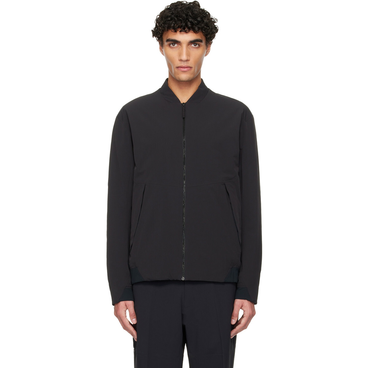 Veilance Black Diode Insulated Bomber Jacket
