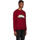 Dolce and Gabbana Red Tape Logos Sweatshirt