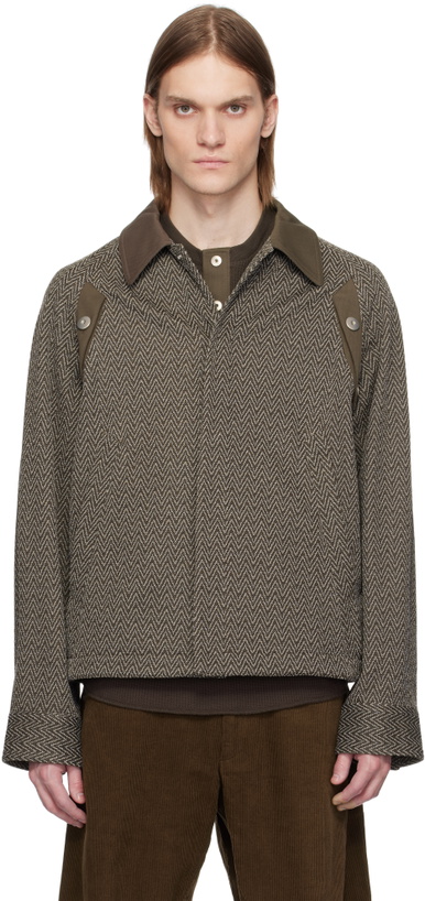Photo: Omar Afridi Brown & Beige Bove Jacket