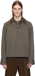 Omar Afridi Brown & Beige Bove Jacket
