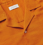 Saturdays NYC - Marco Camp-Collar Cotton-Gauze Shirt - Orange
