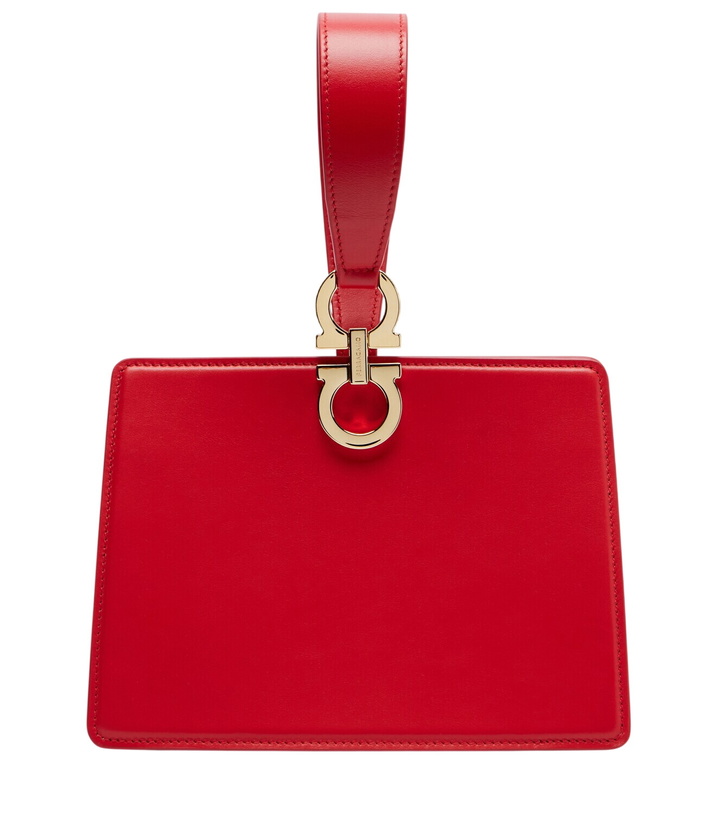 Photo: Ferragamo Gancio Mini leather top-handle bag