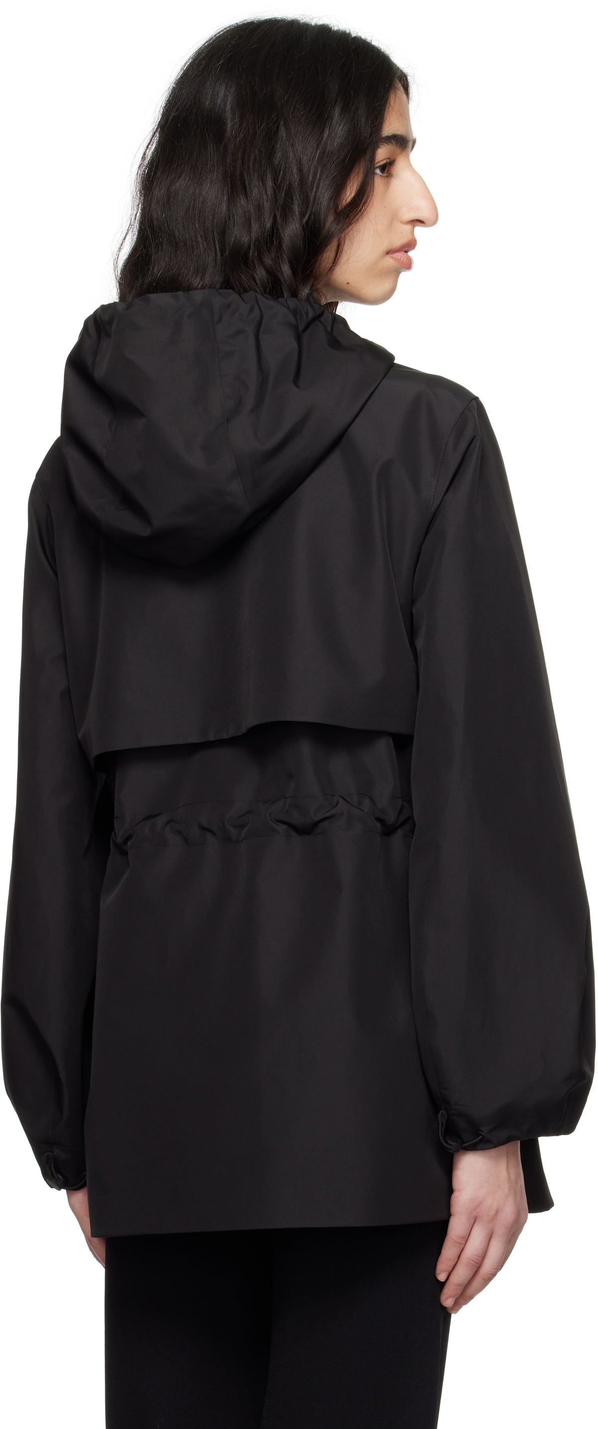 MACKAGE Black Kalea-Z Hooded Rain Jacket Mackage