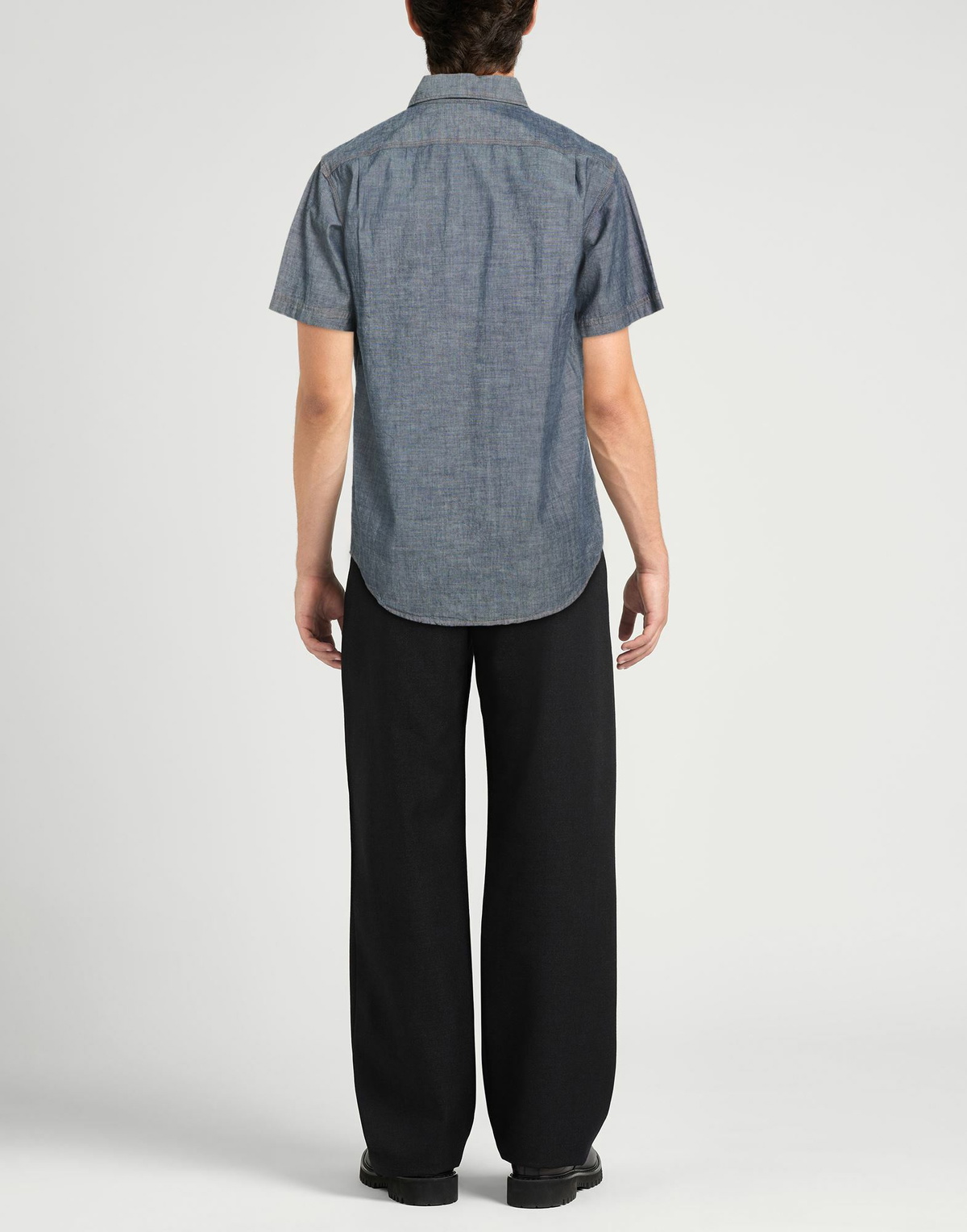 Filson Mens Denim shirt in Blue