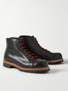 George Cleverley - Edmund Shearling-Lined Leather Boots - Black