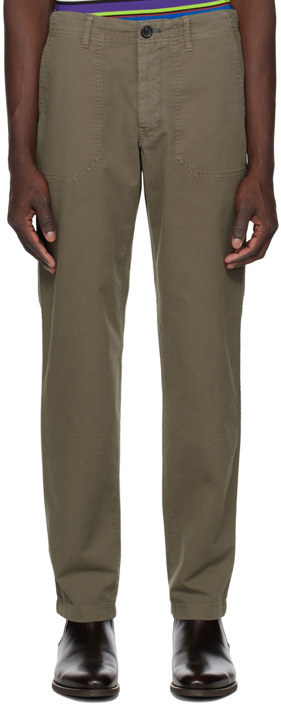 PS by Paul Smith Khaki Patch Trousers