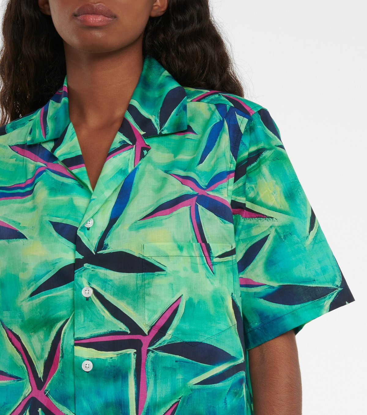 Louisa Ballou - Weekend printed cotton shirt