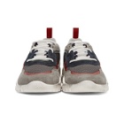Moncler Grey and Blue Calum Sneakers