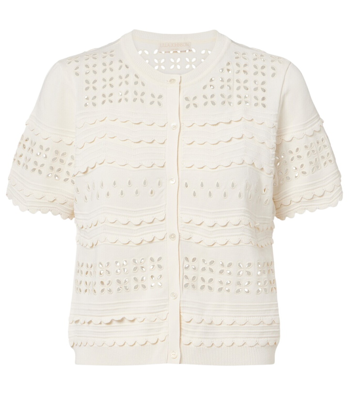 Photo: Ulla Johnson Abriana eyelet cardigan