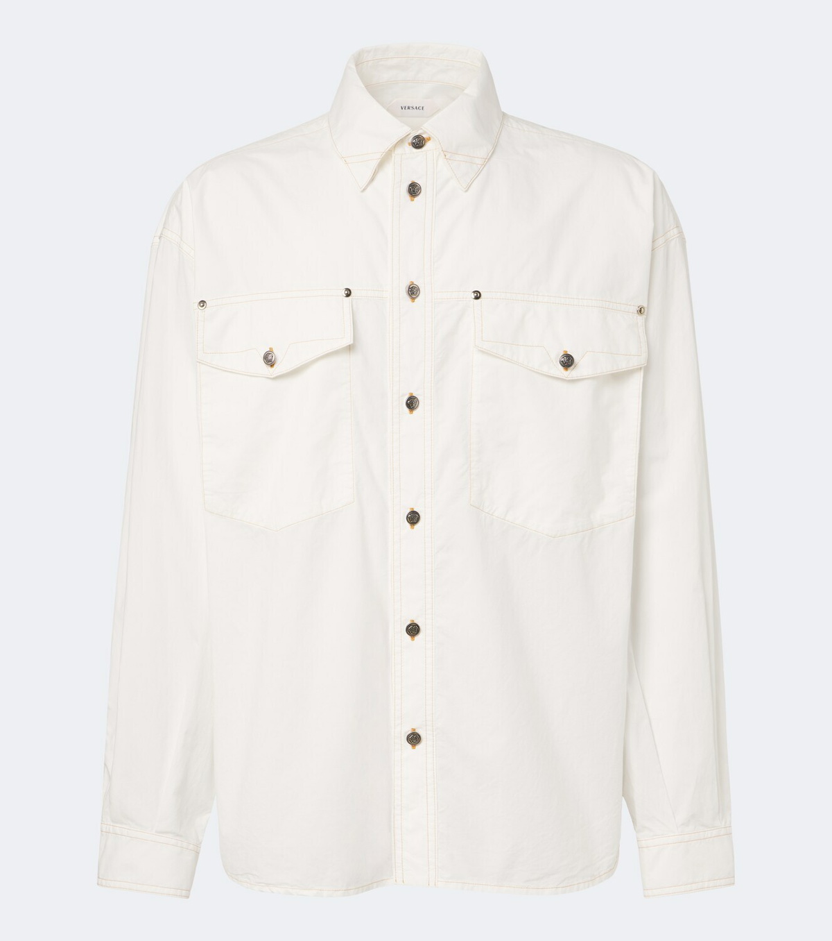 Versace Medusa denim overshirt