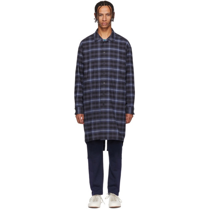 Photo: House of the Very Islands Blue Check X-Long Shirt