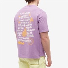 Magic Castles Men's Poem T-Shirt in Lilac