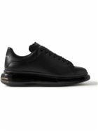 Alexander McQueen - Exaggerated-Sole Leather Sneakers - Black