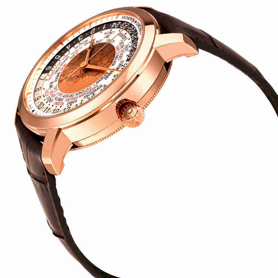 Vacheron Constantin Traditionnelle World Time 18kt Rose Gold Mens Watch 86060/000R-8985
