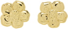 Kenzo Gold Kenzo Paris Large Boke Flower Earrings