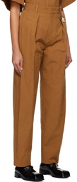Wooyoungmi Tan Pleated Trousers