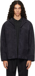 Arma Navy Jack Suede Jacket