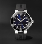 ORIS - Aquis Date Automatic 41.5mm Stainless Steel and Rubber Watch, Ref. No. 01 733 7766 4135-07 4 22 64FC - Blue