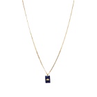 Miansai Sol Lapis Pendant Necklace in Gold/Blue