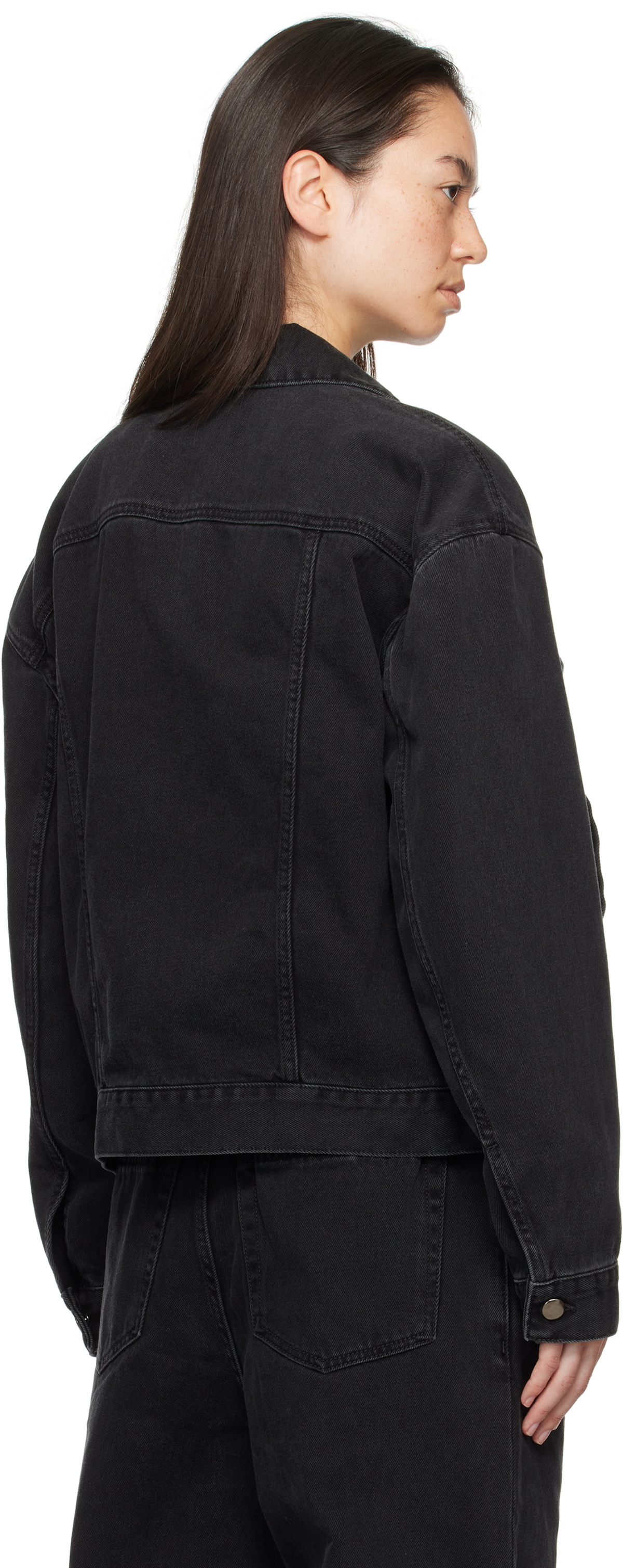 Ann Demeulemeester Black Marthe High Comfort Denim Jacket