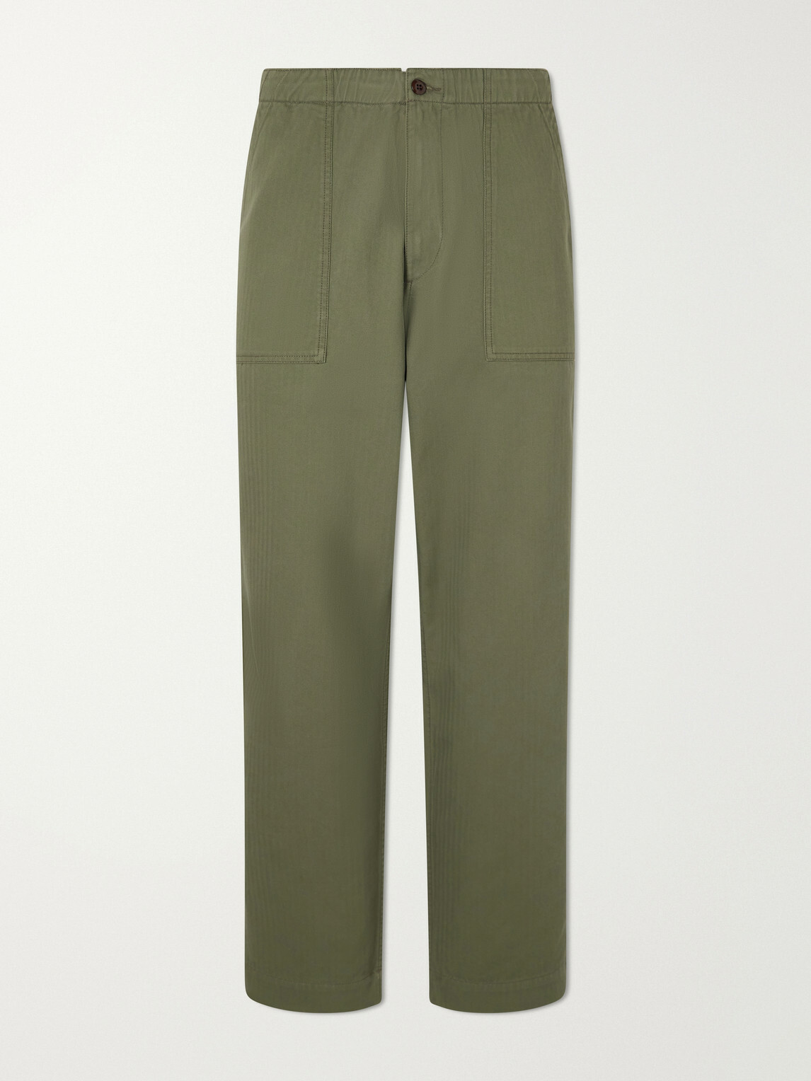 Drake's - Straight-Leg Cotton-Blend Cargo Trousers - Green