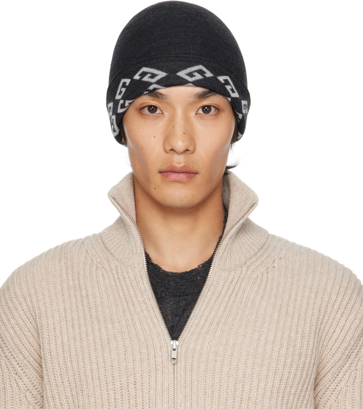 Photo: Givenchy Gray Monogram 1972 Reversible Beanie