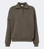 Magda Butrym Cotton-blend fleece polo sweater