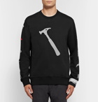 Lanvin - Printed Loopback Cotton-Jersey Sweatshirt - Men - Black