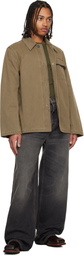 Rhude Gray Wide Leg Traxedo Jeans