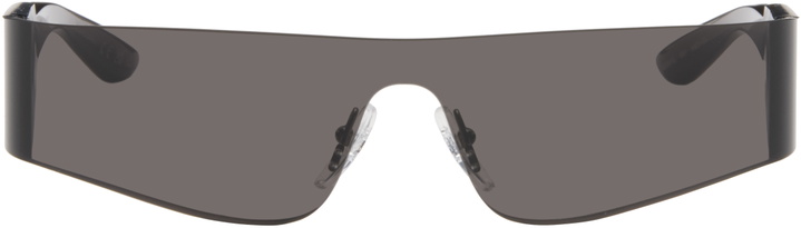 Photo: Balenciaga Gray Mono Rectangle Sunglasses