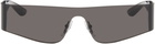Balenciaga Gray Mono Rectangle Sunglasses