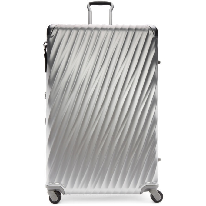 Photo: Tumi Silver Aluminium Worldwide Trip Packing Suitcase