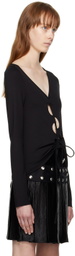 AVAVAV Black Cutout Blouse
