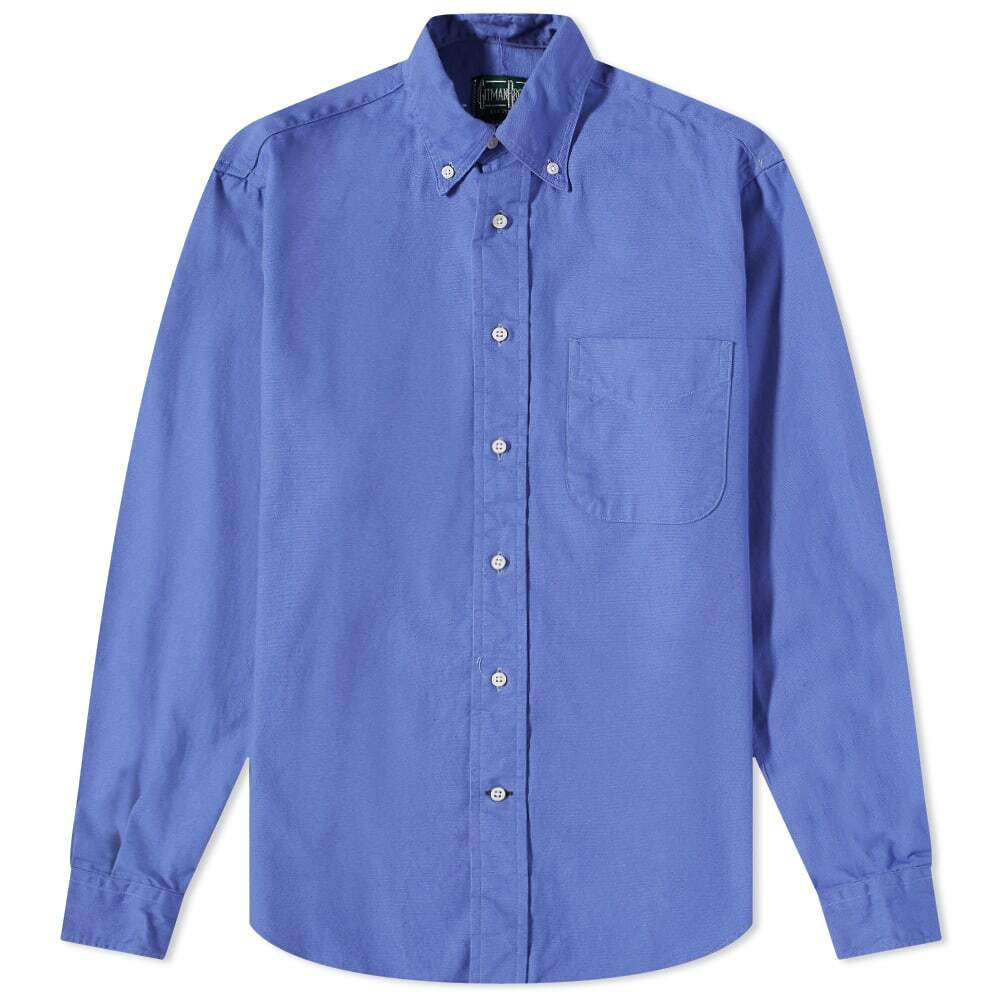 Gitman Vintage Men's Button Down Overdyed Oxford Shirt - END