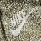 Nike Men's Everyday Plus Cushioned Crew Sock in Neutral Olive/Black