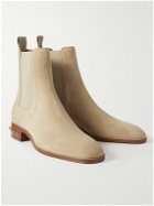 Christian Louboutin - So Samson Studded Suede Chelsea Boots - Neutrals