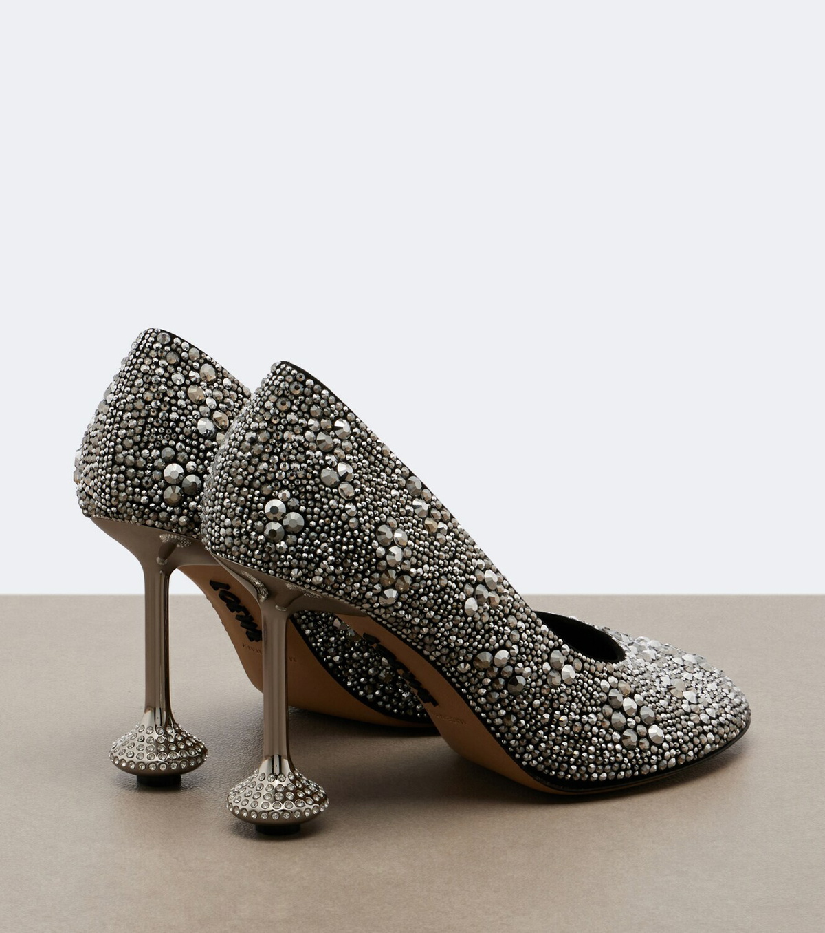 Loewe Toy embellished suede pumps