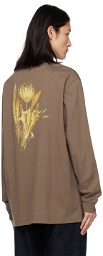Wood Wood Khaki Herc Flower Long Sleeve T-Shirt