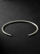 Le Gramme - Sterling Silver Sapphire Bangle - Silver
