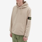 Stone Island Men's Garment Dyed Popover Hoody in Dove Grey