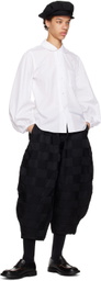 Black Comme des Garçons Black Checkered Trousers