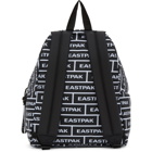 Eastpak Black and White Branded Padded Pakr Backpack