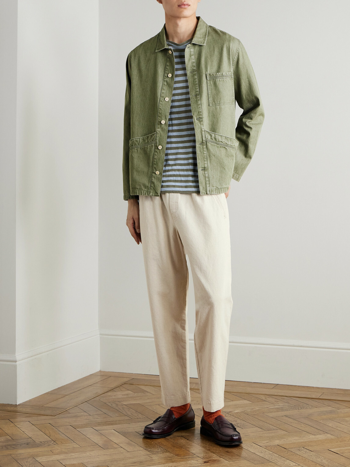 Folk - Meyer Cotton Overshirt - Green