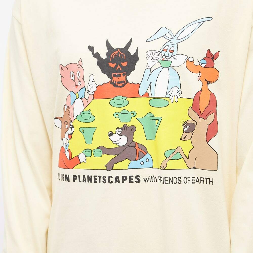 Brain Dead Men's Round Table Long Sleeve T-Shirt in Natural